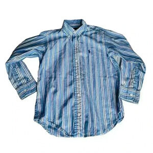 Ralph Lauren Boy’s Blue Striped Polo Size 5